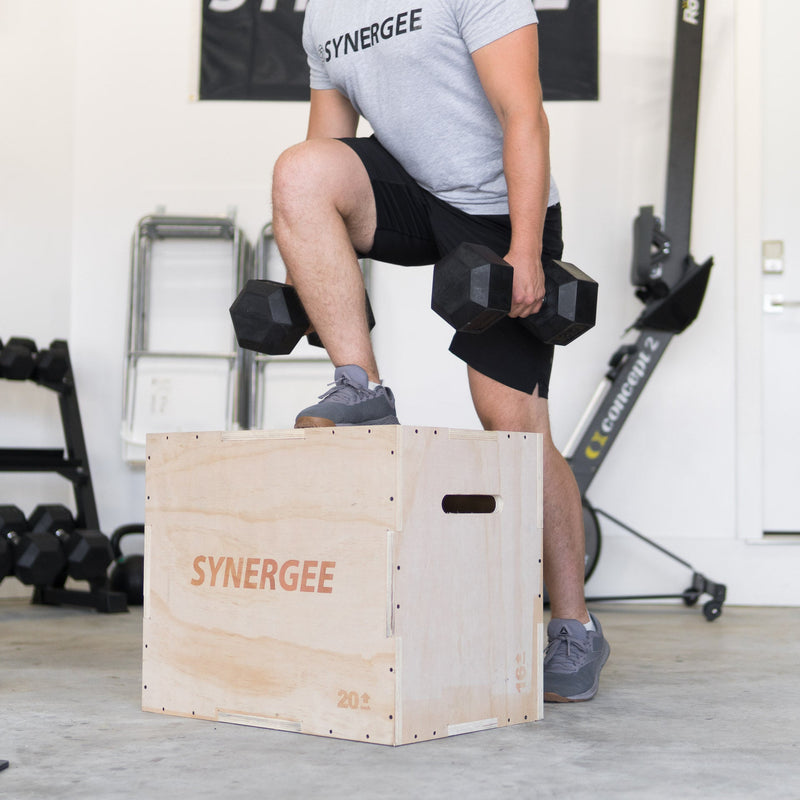 Load image into Gallery viewer, Synergee - 3-in-1 Wood Plyo Boxes