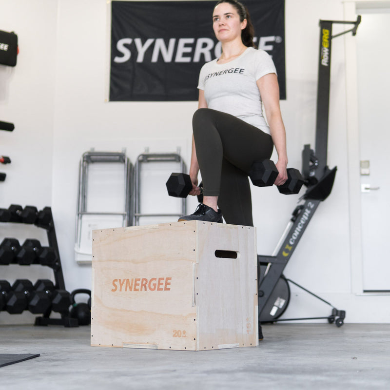 Load image into Gallery viewer, Synergee - 3-in-1 Wood Plyo Boxes