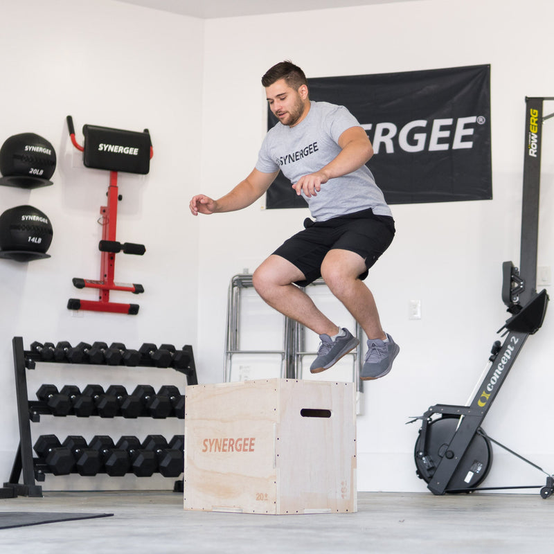 Load image into Gallery viewer, Synergee - 3-in-1 Wood Plyo Boxes