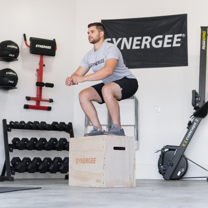 Load image into Gallery viewer, Synergee - 3-in-1 Wood Plyo Boxes