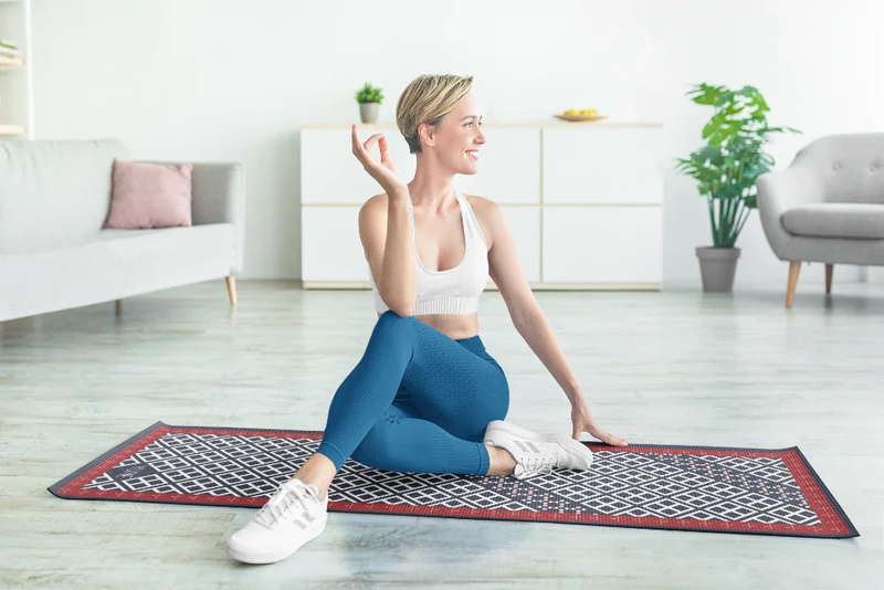Load image into Gallery viewer, Yune Yoga - Yoga Mat | 6mm Thick | Blue | Non-Slip | Eco Friendly | Yune Yoga | Reiko