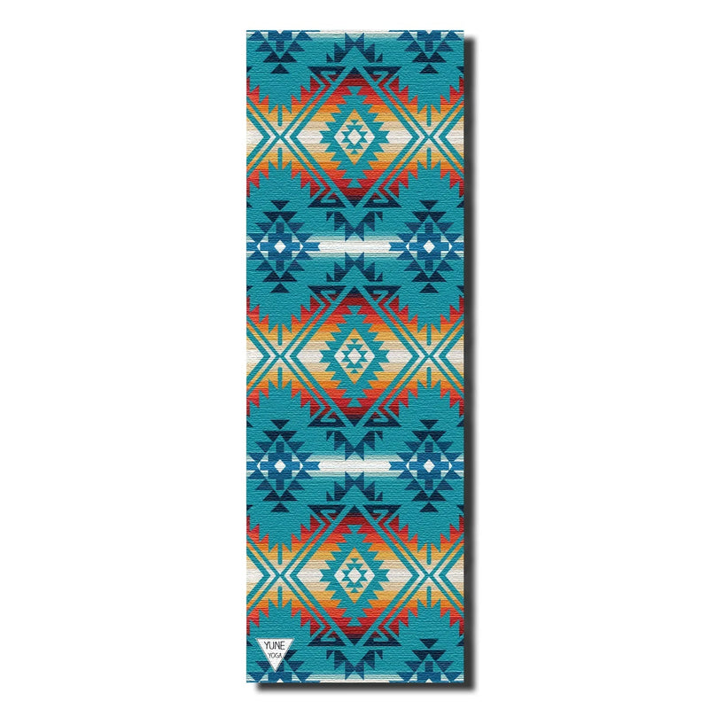 Load image into Gallery viewer, Yune Yoga - Jerome Turquoise Yoga Mat – 6 mm Extra Thick, Double-Sided Non-Slip, Eco-Friendly PER with Turquoise Water-Inspired Design | Yune Yoga