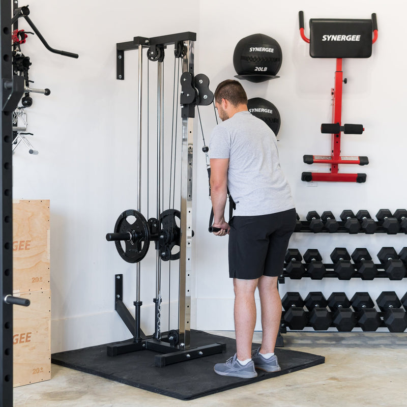 Load image into Gallery viewer, Synergee - Wall Mounted Adjustable Dual Pulley Machine