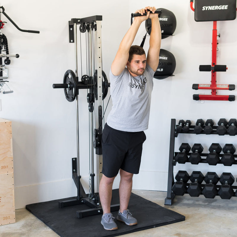 Load image into Gallery viewer, Synergee - Wall Mounted Adjustable Dual Pulley Machine