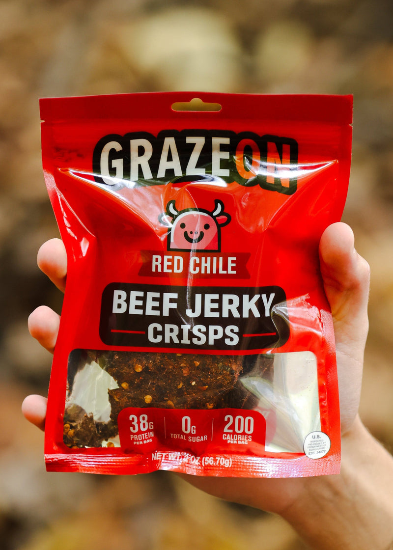 Load image into Gallery viewer, GrazeOn - Red Chile Beef Crisps (2 oz)