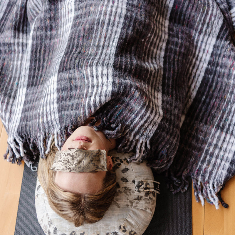 Load image into Gallery viewer, Yoga Design Lab - Recycled Plaid Yoga Blanket