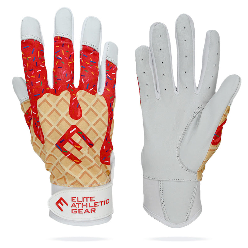 Load image into Gallery viewer, Elite Athletic Gear - Red Ice Cream Batting Gloves