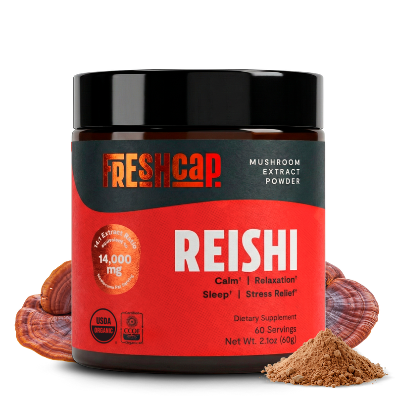 Load image into Gallery viewer, FreshCap Mushrooms - Organic Reishi Mushroom Powder