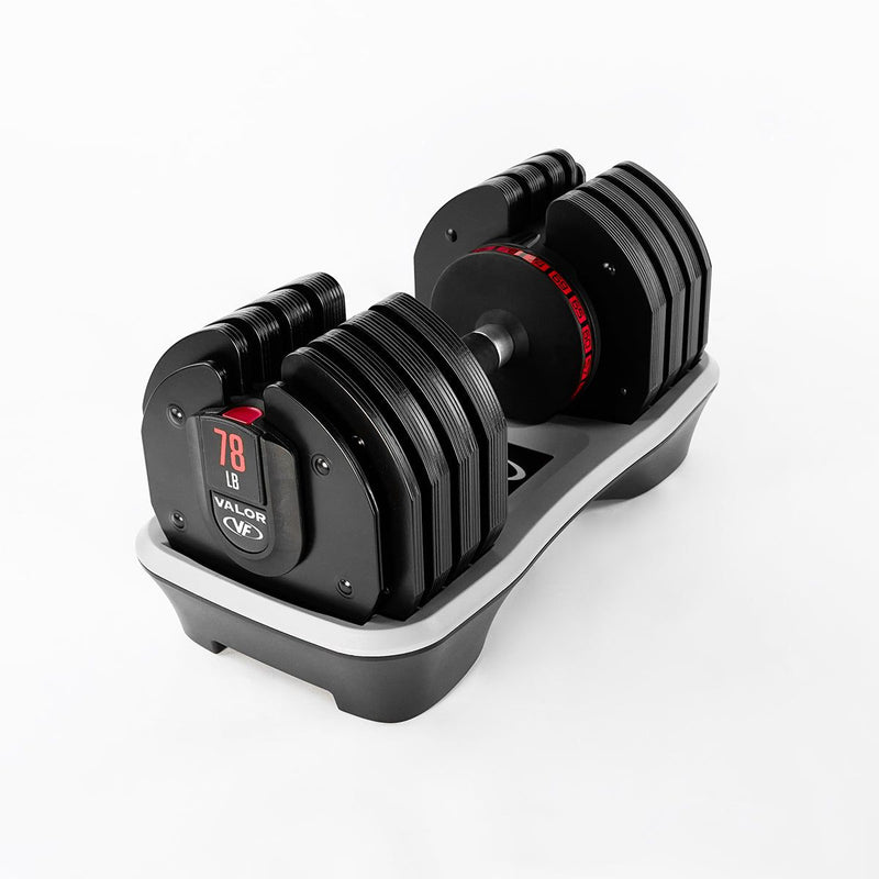 Load image into Gallery viewer, Valor Fitness - Adjustable Dumbbell (55/78lbs)