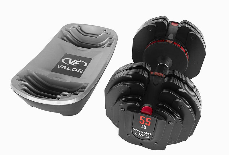 Load image into Gallery viewer, Valor Fitness - Adjustable Dumbbell (55/78lbs)