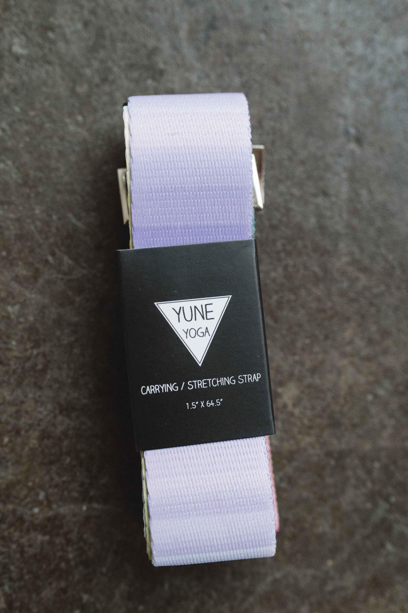 Load image into Gallery viewer, Yune Yoga - Helena Yoga Strap – Rainbow Stretching Strap w/ Metal Buckles | Yune Yoga