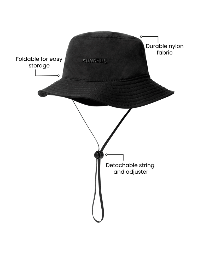 Load image into Gallery viewer, Runner's Athletics - Black Bucket Hat