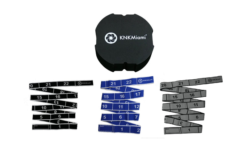 Load image into Gallery viewer, KNKMiami - Circular Yoga Block + 3 Stretch Bands Bundle (24-Loop)