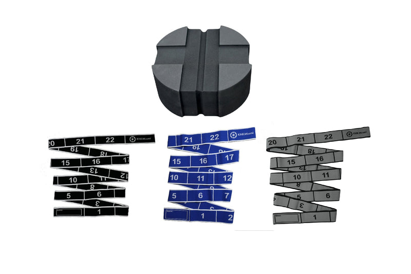 Load image into Gallery viewer, KNKMiami - Circular Yoga Block + 3 Stretch Bands Bundle (24-Loop)