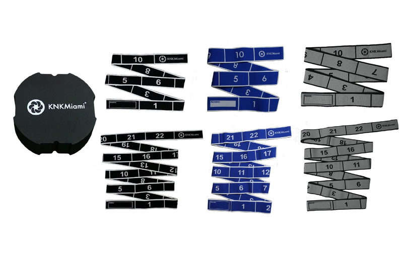 Load image into Gallery viewer, KNKMiami - Circular Yoga Block + 6 Stretch Bands Bundle (12 & 24-Loop)