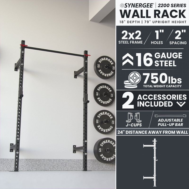 Load image into Gallery viewer, Synergee - Synergee 2200 Series Wall Mounted Squat Rack