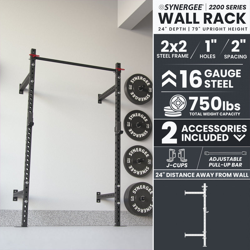 Load image into Gallery viewer, Synergee - Synergee 2200 Series Wall Mounted Squat Rack