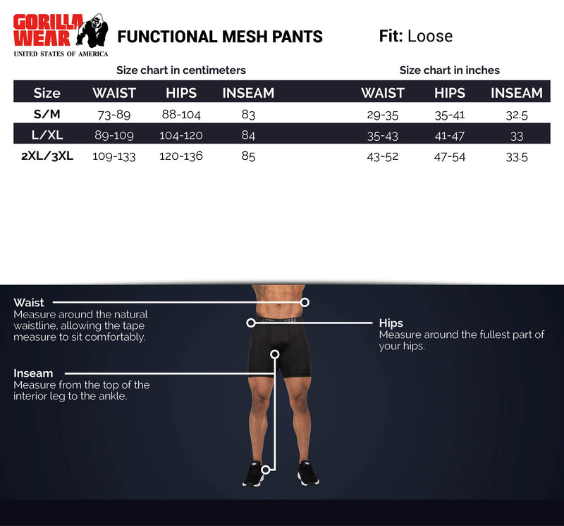 Load image into Gallery viewer, Gorilla Wear - Functional Mesh Pants - Black/Green