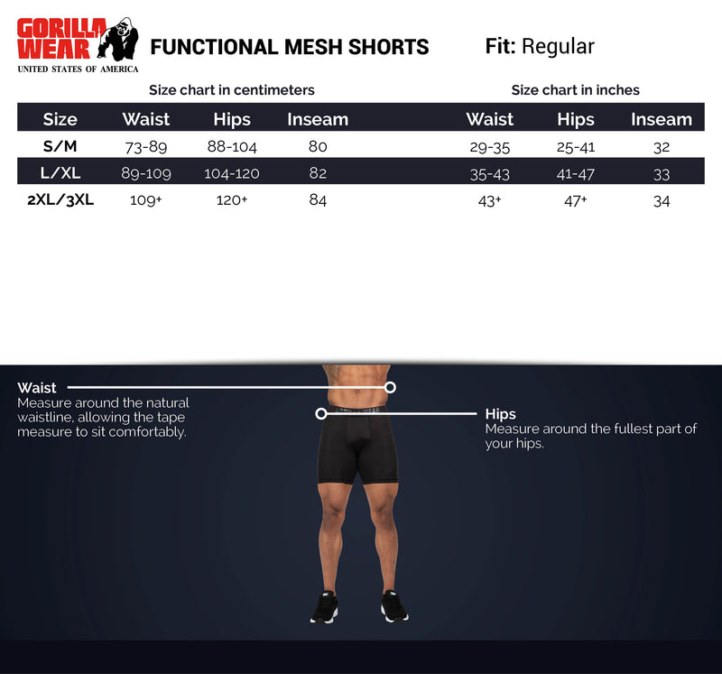 Load image into Gallery viewer, Gorilla Wear - Functional Mesh Shorts - Black/Red