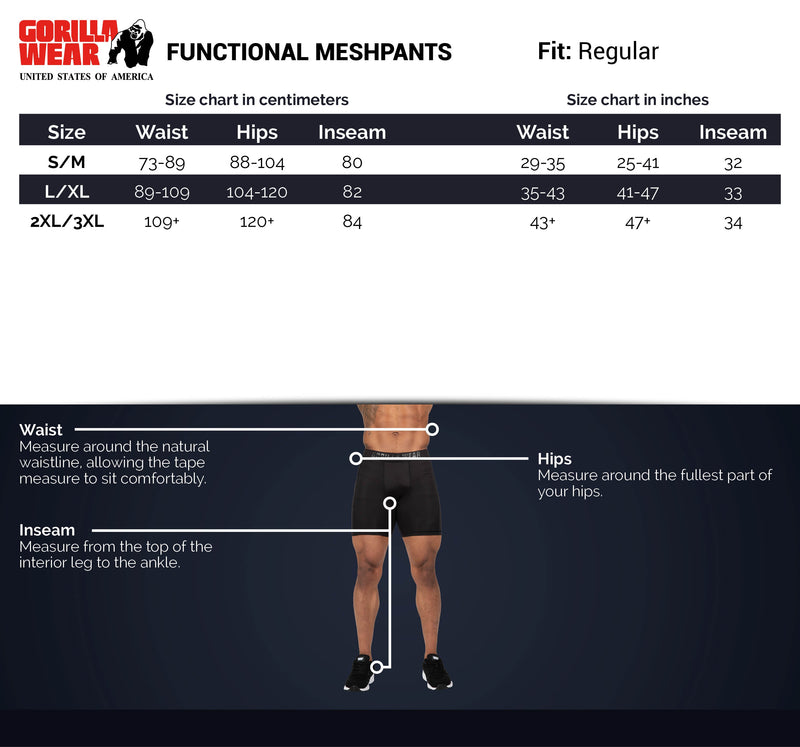 Load image into Gallery viewer, Gorilla Wear - Functional Mesh Pants - Black/White - Sweatpants