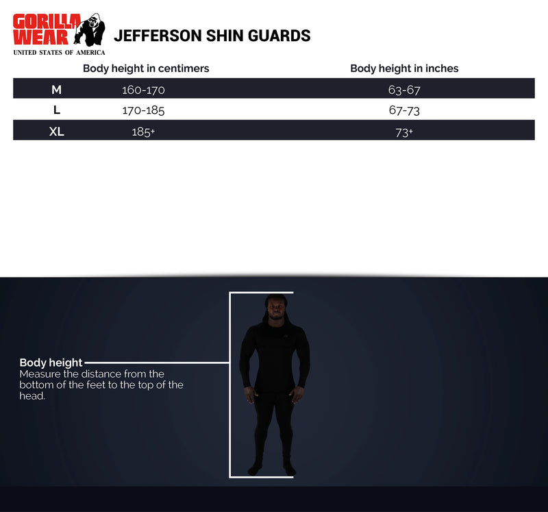 Load image into Gallery viewer, Gorilla Wear - Jefferson Shin Guards - Black