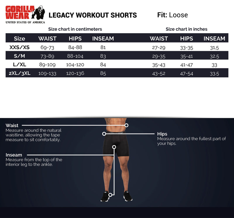 Load image into Gallery viewer, Gorilla Wear - Legacy Workout Shorts - Black