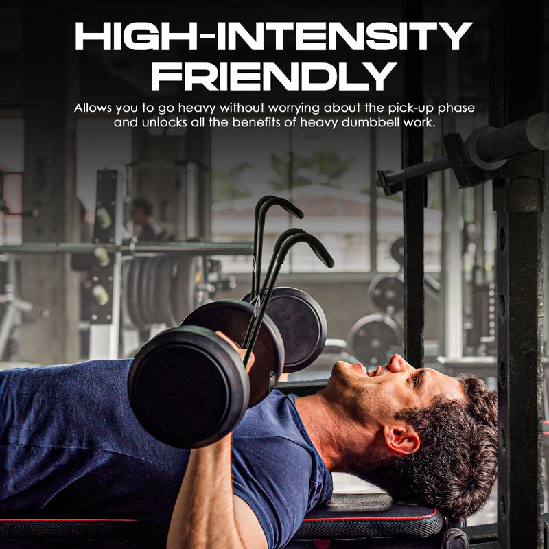 Load image into Gallery viewer, MVRK Gear - Mvrk Dumbbell Spotter Hooks Hanger - Holds Up to 250lbs