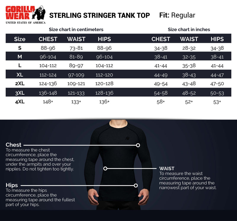 Load image into Gallery viewer, Gorilla Wear - Sterling Stringer Tank Top - Black/Red