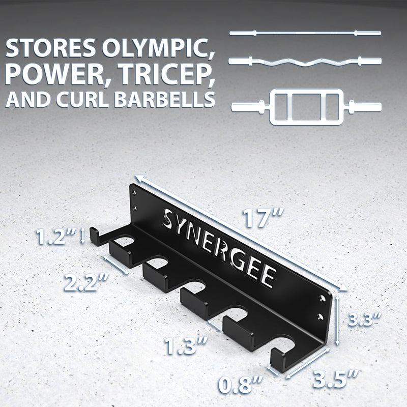 Load image into Gallery viewer, Synergee - Vertical Barbell Wall Storage Rack - Storage