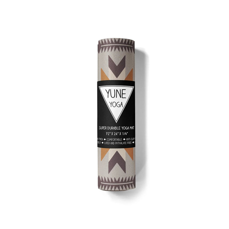 Load image into Gallery viewer, Yune Yoga - Teton Canyon Yoga Mat – 6 mm Extra Thick, Double-Sided Non-Slip, Eco-Friendly PER with Multi-Color Canyon Stripe Design | Yune Yoga