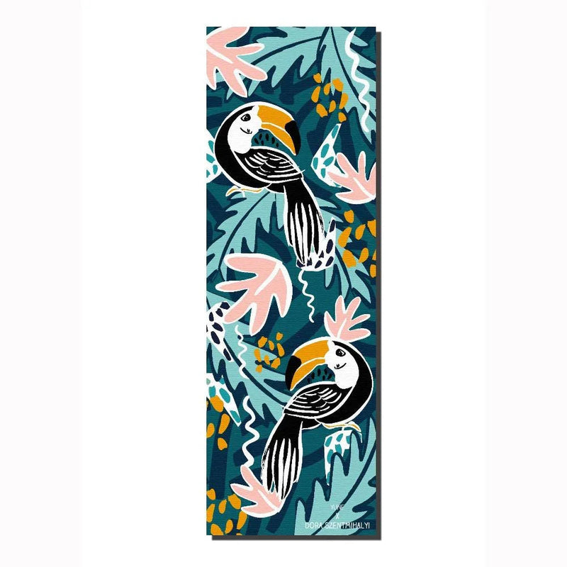 Load image into Gallery viewer, Yune Yoga - Dora Toucan Yoga Mat – Tropical Print, Non-Slip Traction & Cushioned Support