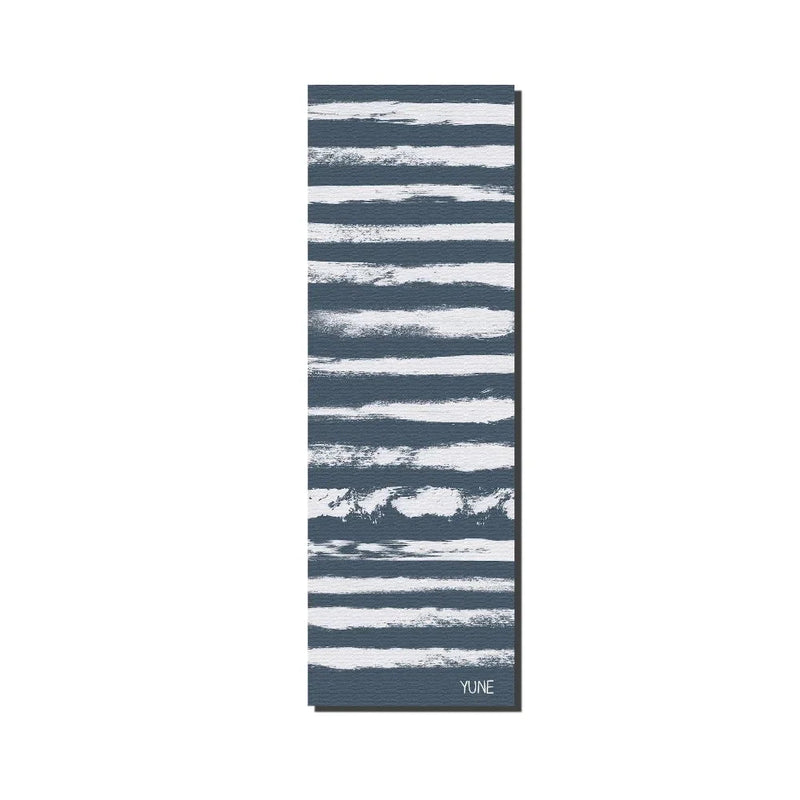 Load image into Gallery viewer, Yune Yoga - Yoga Mat | 6mm Thick | Blue Striped | Non-Slip | Eco Friendly | Yune Yoga | Fir