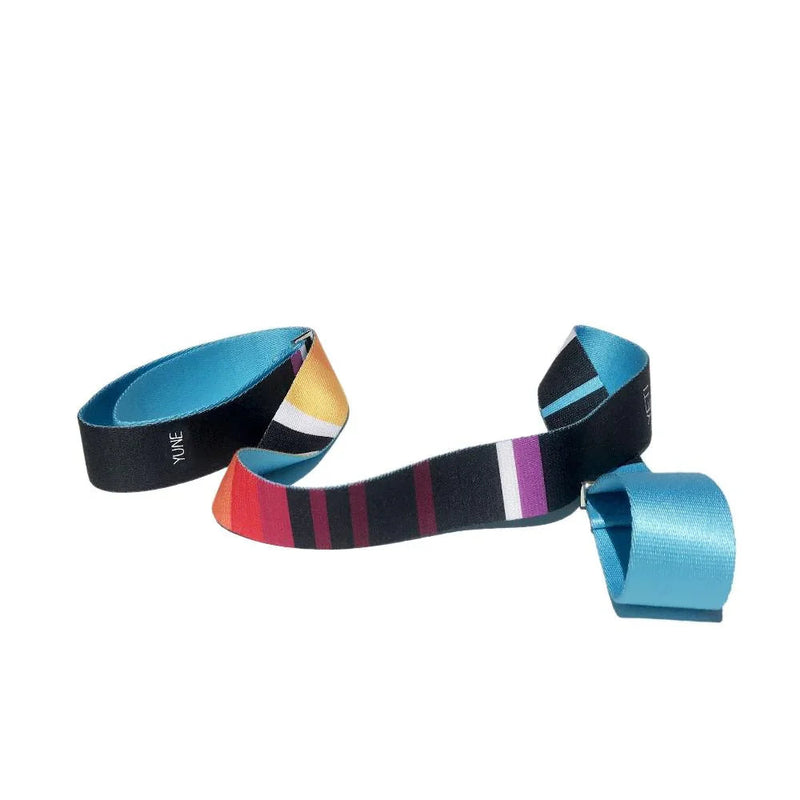 Load image into Gallery viewer, Yune Yoga - Horatio Yoga Strap – Blue Stretching Strap w/ Metal Buckles | Yune Yoga