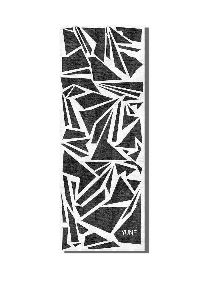Load image into Gallery viewer, Yune Yoga - Shadow Yoga Mat – 6mm Non-Slip, Eco-Friendly & Latex-Free (Black/White)