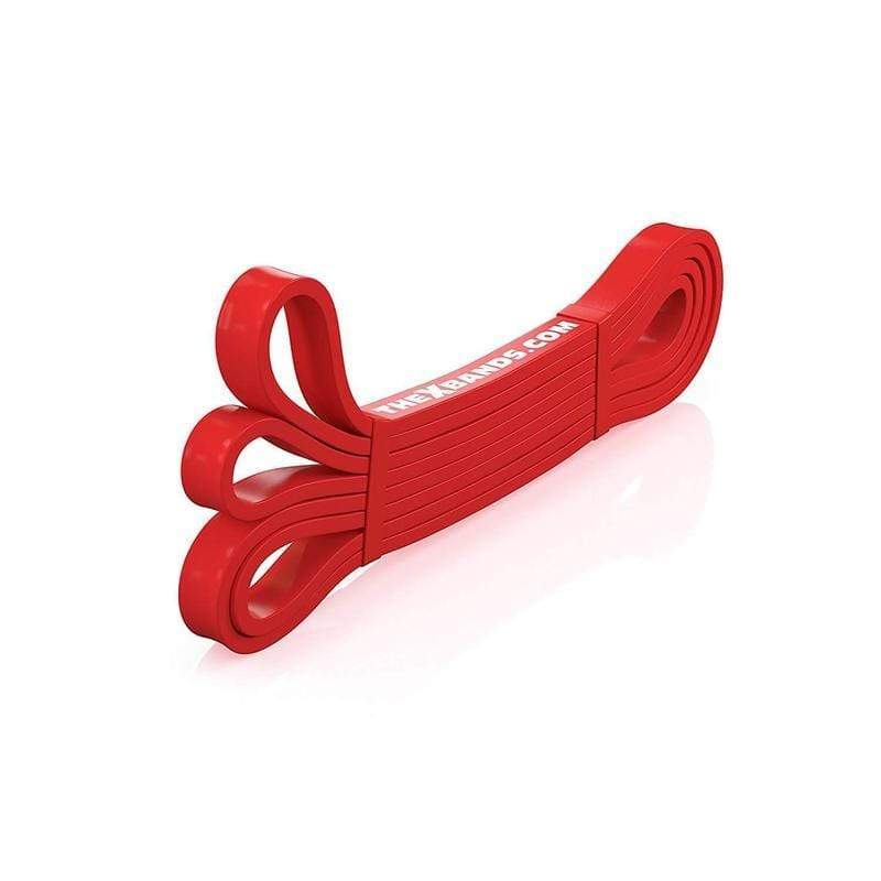 Load image into Gallery viewer, The X Bands - 1/2" Wide Red 30lb Resistance Loop Workout Band - Good for stretching or upper body exercises