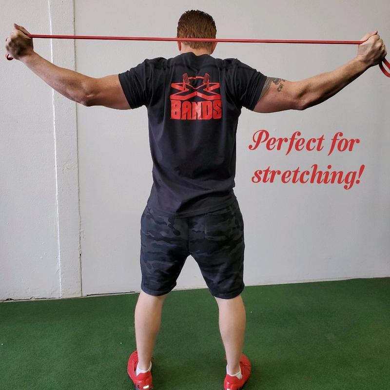Load image into Gallery viewer, The X Bands - 1/2" Wide Red 30lb Resistance Loop Workout Band - Good for stretching or upper body exercises