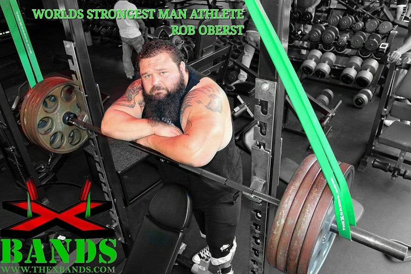 Load image into Gallery viewer, The X Bands - 1 3/4" Wide Green 100lb Resistance Loop Workout Band - Perfect for pull ups or hip thrusts