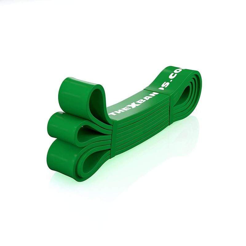 Load image into Gallery viewer, The X Bands - 1 3/4" Wide Green 100lb Resistance Loop Workout Band - Perfect for pull ups or hip thrusts