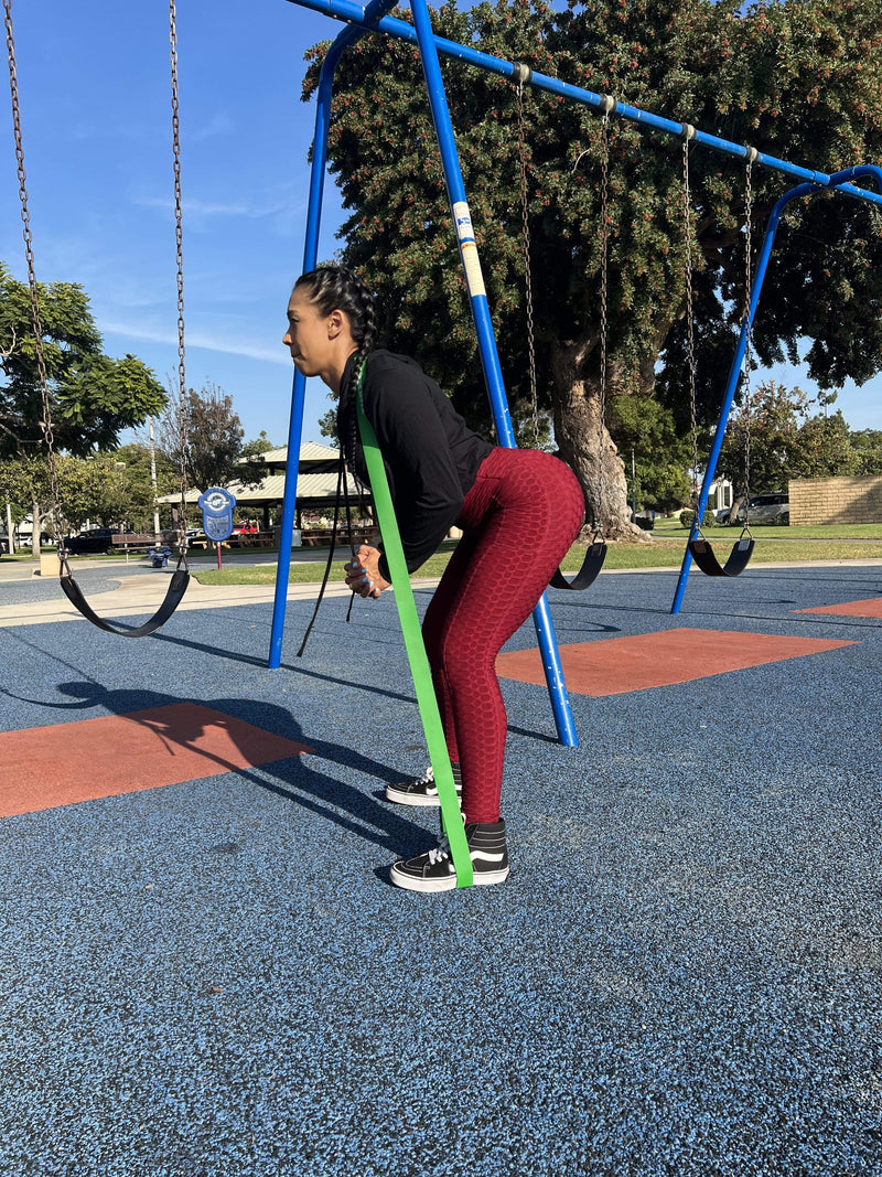 Load image into Gallery viewer, The X Bands - 1 3/4" Wide Green 100lb Resistance Loop Workout Band - Perfect for pull ups or hip thrusts.