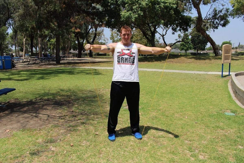 Load image into Gallery viewer, The X Bands - 1/4" Yellow 15lbs Resistance Loop Workout Band - Great for stretching and upper body workouts.