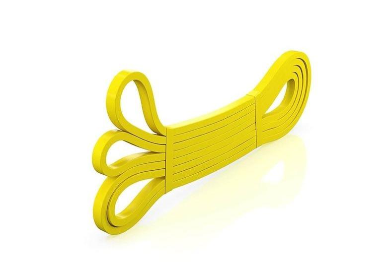 Load image into Gallery viewer, The X Bands - 1/4" Yellow 15lbs Resistance Loop Workout Band - Great for stretching and upper body workouts