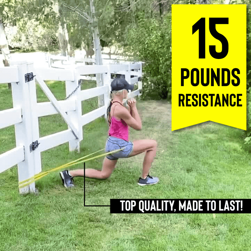 Load image into Gallery viewer, The X Bands - 1/4" Yellow 15lbs Resistance Loop Workout Band - Great for stretching and upper body workouts