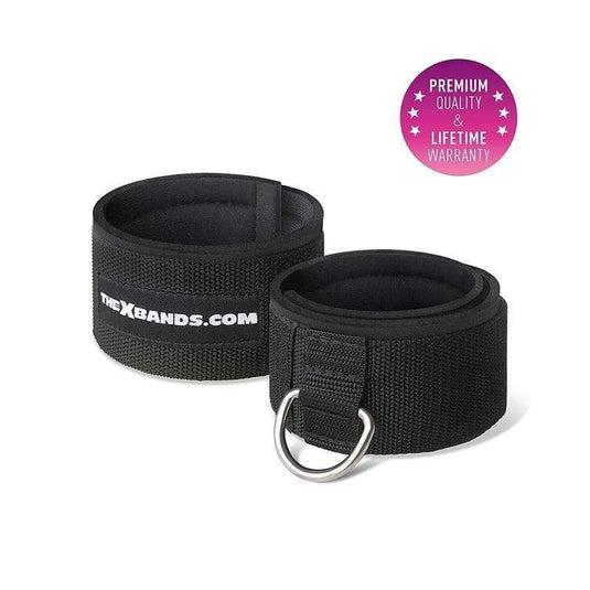 The X Bands - Ankle Straps for Cable Machines - For Legs, Glutes, Abs, and Hip Workouts