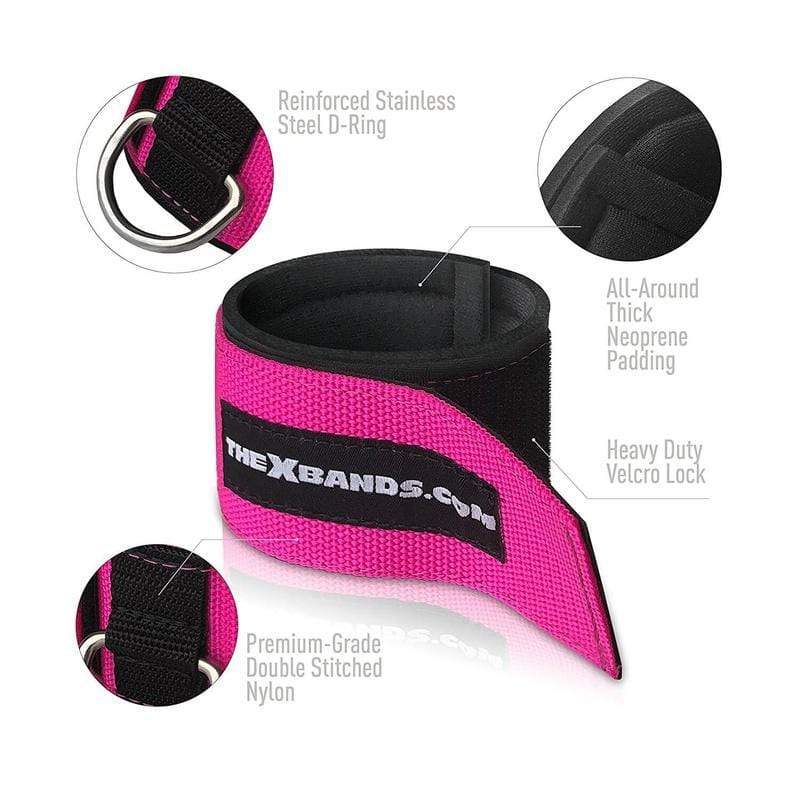 Load image into Gallery viewer, The X Bands - Ankle Straps for Cable Machines - For Legs, Glutes, Abs, and Hip Workouts