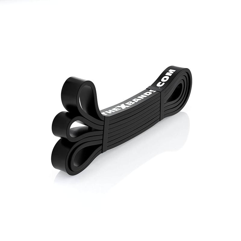 Load image into Gallery viewer, The X Bands - 7/8" Wide Black 50lb Resistance Loop Workout Band