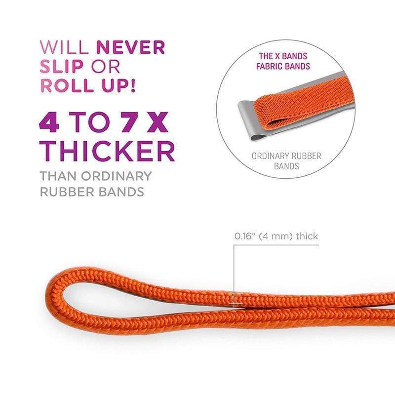 Load image into Gallery viewer, The X Bands - 1" Fabric Non-Slip Workout Booty Building Band Level 1