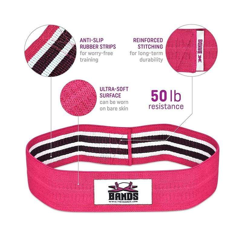 Load image into Gallery viewer, The X Bands - 3" Fabric Non-Slip Workout Booty Building Band level 4