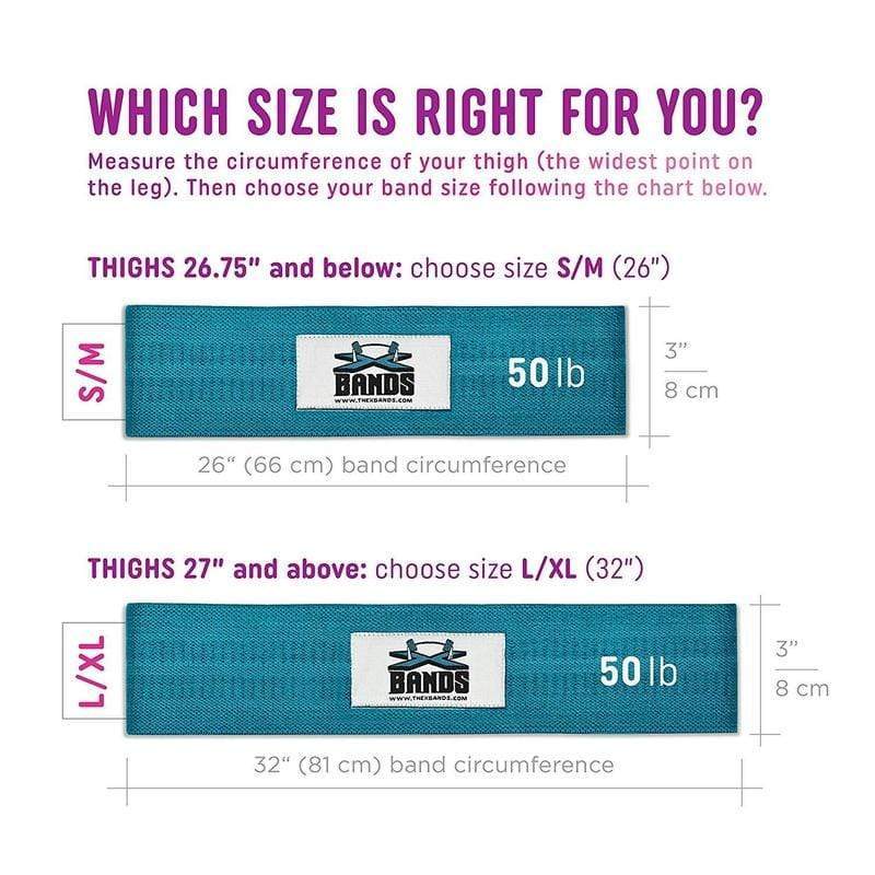 Load image into Gallery viewer, The X Bands - 3" Fabric Non-Slip Workout Booty Building Band level 4