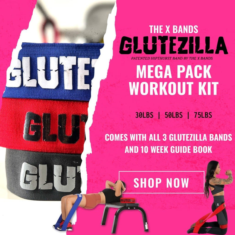 Load image into Gallery viewer, The X Bands - Glutezilla Patented Hip Thrust Glute Workout Resistance Band
