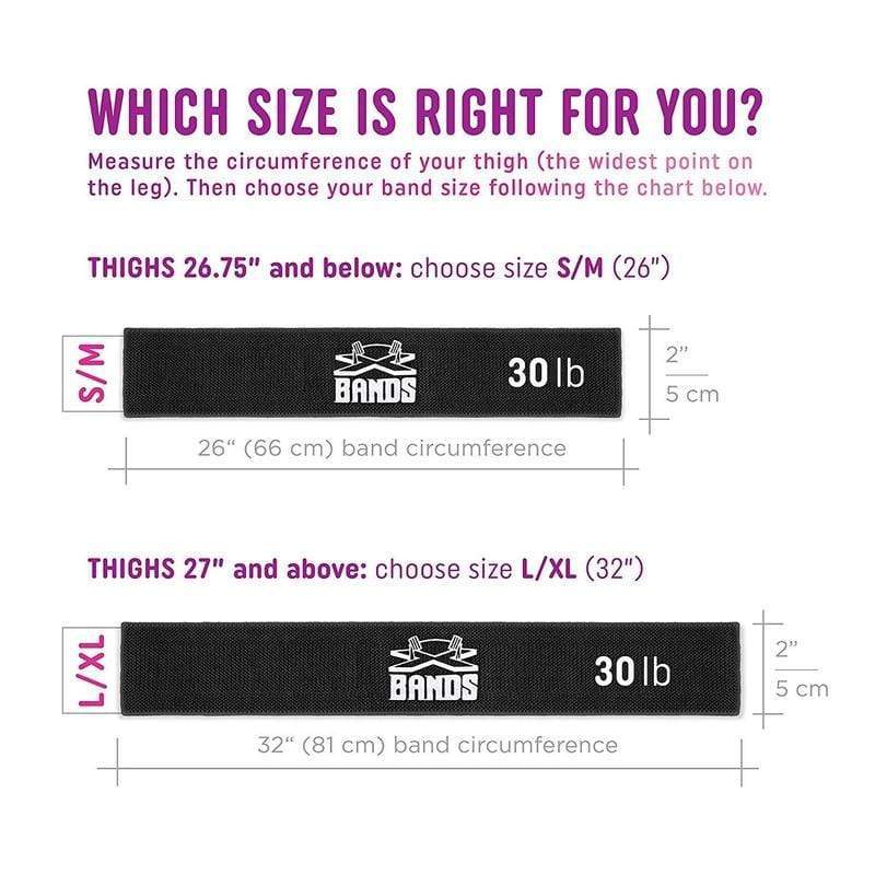 Load image into Gallery viewer, The X Bands - 2" Fabric Non-slip Workout Booty Building Band Level 2.